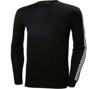 Helly Hansen Men's HH Lifa Stripe Crew, Black, M