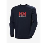 Helly Hansen Logo Crew Sweatshirt navy blue red - L