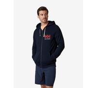 Helly Hansen Logo Full Zip Sweatshirt Blue S Man