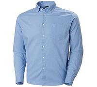Helly Hansen Men's Club Ls Button Down Shirt, 627 Bright Blue, X-Large