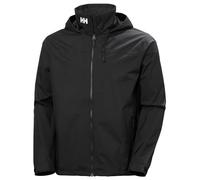 Helly Hansen Men's Crew Hooded Jacket, Black 2.0, XL