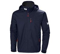 Helly Hansen Men's Crew Hooded Jacket, Navy, M
