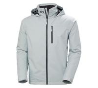 Helly Hansen Men's Crew Hooded Midlayer Jacket, Grey Fog 2.0, 5XL