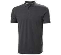 Helly Hansen Men's Crew Cotton Pique Quick-Dry Polo Shirt Grey M