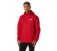 Helly Hansen Men's Dubliner Waterproof Windproof Breathable Rain Coat Jacket, 162 Red