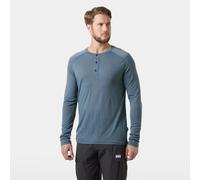 Helly Hansen Men's Durawool Long Sleeve Henley - Blue/Purple - XL