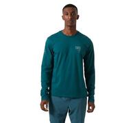 Helly Hansen Mens F2F Organic Cotton Long Sleeve Tee - Dark Creek, 2XL