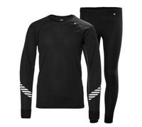 Helly Hansen Kids' Unisex Ski HH Lifa Set - Black, Black, Size 8 Years Black