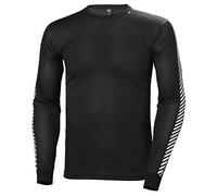 Helly Hansen Men's HH Lifa Stripe Crew, Black, M