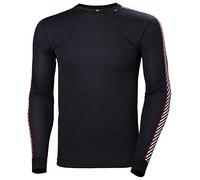 Helly Hansen Men's Hh Lifa Stripe Crew Long Sleeve T Shirt, Navy/Marine, S UK
