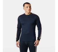 Helly Hansen Men's HH Lifa Stripe Crew Ski Base Layer Navy 2XL