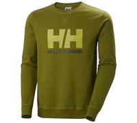 Helly Hansen Mens HH Logo Crew Sweater, Olive Green, S