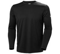 Helly Hansen Mens Hh Tech Crew Ls 2.0, Ebony, 2XL