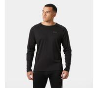 Helly Hansen Men's Lifa Active Stripe Crew Baselayer Top Black 2XL
