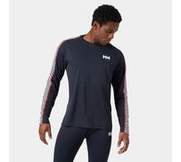 Helly Hansen Men's Lifa Active Stripe Crew Baselayer Top Navy XL