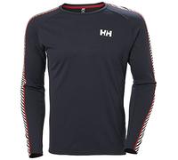 Helly Hansen Men's Lifa Active Stripe Crew Baselayer Top Navy L
