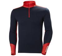 Helly Hansen Men's Ski Lifa Merino Midweight 1/2 Zip Baselayer Top, Navy, Size S, Men Navy