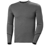 Helly Hansen Mens LIFA Merino Midweight Crew Baselayer Jacket, Concrete, XL EU
