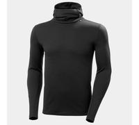 Helly Hansen Men's Lifa Merino Midweight Hoodie Shirt, Black, M