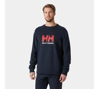 Helly Hansen for man. 30395 Sweatshirt Logo Crew 2.0 navy (XXL), Casual, Long sleeve, Organic Cotton, Sustainable
