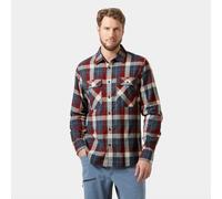 Helly Hansen Lokka Organic Flannel Long Sleeve Shirt Blue L Men