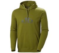 Helly Hansen Mens Nord Graphic Pull Over Hoodie, Olive Green, S