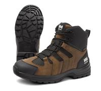 Helly-Hansen Men's Oslo Hiker Mid EH Work Boots, Lightweight Leather and Ripstop Upper, with Cushioned Midsole and Slip Resistant Outsole, EH Rated, Dark Brown 780, 8.5 UK