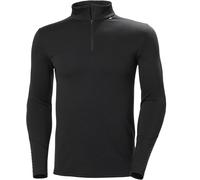 Helly Hansen Men's Lifa Merino Midweight 1/2 Zip, Black, L