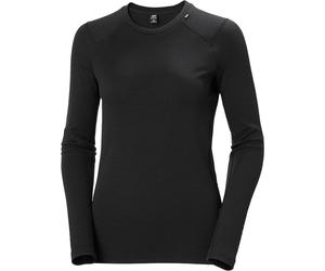 Helly-Hansen - Merino wool thermal base layer - W Lifa Merino Midweight Crew Black for Women in Wool - Size S Black S