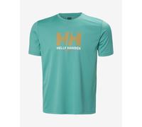 Helly Hansen Tech Graphic 2.0 short sleeve t-shirt aqua blue - L