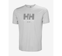 Helly Hansen Men's HH Tech Graphic T-Shirt 2.0, Grey Fog, L