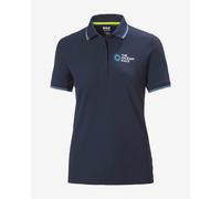 Helly Hansen The Ocean Race Short Sleeve Polo Shirt Navy Blue Women - L