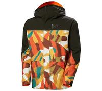 Helly-Hansen ULLR D Shell Graphic Jacket - Men's Waterproof, Breathable Ski Coat and Adjustable Hood, 301 Jpb Aop, S