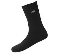 Helly Hansen Unisex Everyday Wool 2pk Socks, Black, 42 EU
