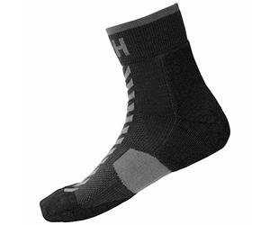 Helly Hansen Unisex Hiking Quarter Sock, 42-44, Black