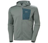 Helly-Hansen Versalite Hooded Fleece Jacket for Men - Lightweight, Softshell Outerwear for Outdoor Sports & Casual Wear, 485 Grey Cactus, Large