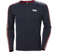 Helly Hansen Men's Lifa Active Stripe Crew Baselayer Top Navy S
