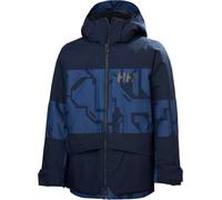 Helly-Hansen - Waterproof and breathable ski jacket - Jr Summit 2.0 Jacket Dark Blue Aop in Recycled Polyester - Kid Size 14y - Navy Navy 14y