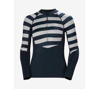 Helly Hansen Waterwear Half Zip Long Sleeve Neoprene T-Shirt Navy Blue White Women - S