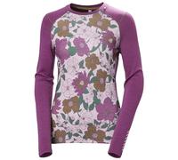 Helly Hansen Women's Lifa Merino Midweight Graphic Crew Base Layer Pink S