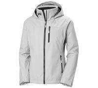 Helly Hansen Women's Crew Hooded Midlayer Jacket, Grey Fog 2.0, S