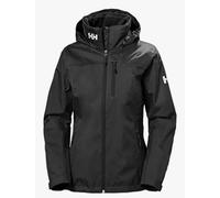 Helly Hansen Womens Crew Hooded Midlayer Jacket - SIZE SMALL / BLACK