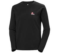 Helly Hansen Womens F2F W Organic Cotton Long Sleeve Tee - Black, S