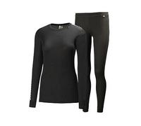Helly Hansen Womens HH Comfort Light Base Layer Set, Black, Size S, Women Black