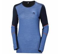 Helly-Hansen Womens HH Lifa Merino Crewneck, Navy/Stone Blue, M