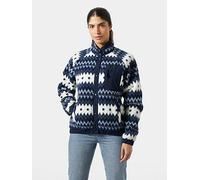 Helly Hansen Imperial Printed Pile Snap Full Zip Fleece Blue M Women