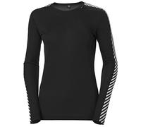 Helly Hansen Womens Lifa Crew HH Base Layer Top, M, Black