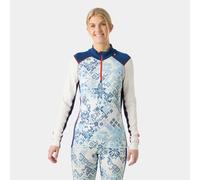 Helly Hansen Women's Lifa® Merino Midweight 2-in-1 Graphic Half-zip Base Layer - Blue/Purple - M