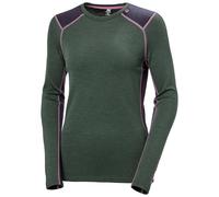 Helly Hansen Lifa Merino Midweight Crew Base layer top Ski Free long sleeve chrome green Women - XL