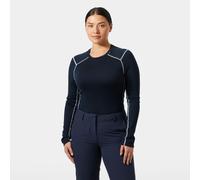 Helly Hansen Women's Lifa Merino Midweight Crew Base Layer Navy L